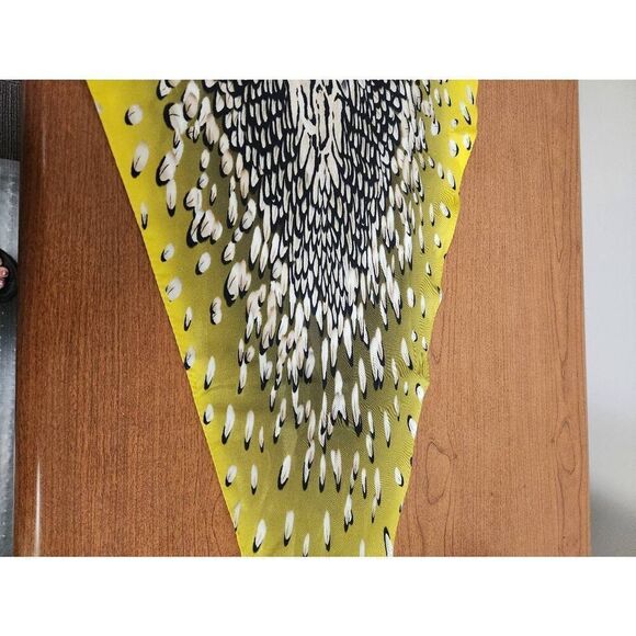 Furla BEAUTIFUL yellow and black diamond scarf (PF) - Picture 6 of 6